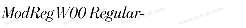 ModRegW00 Regular字体转换